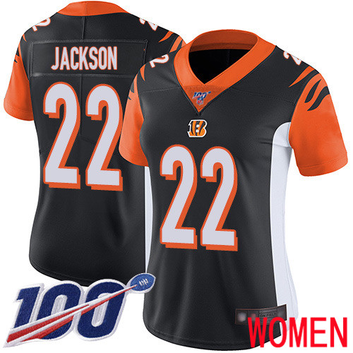 Cincinnati Bengals Limited Black Women William Jackson Home Jersey NFL Footballl #22 100th Season Vapor Untouchable->cincinnati bengals->NFL Jersey